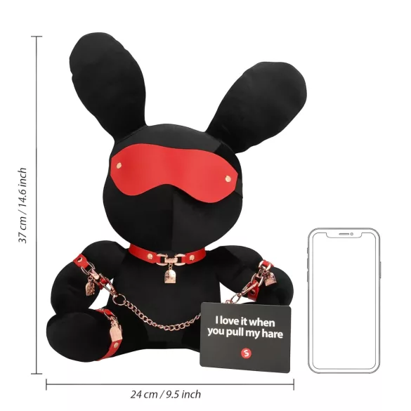 Bondage Rabbit - BDSM suvaržymo triusis - juodas