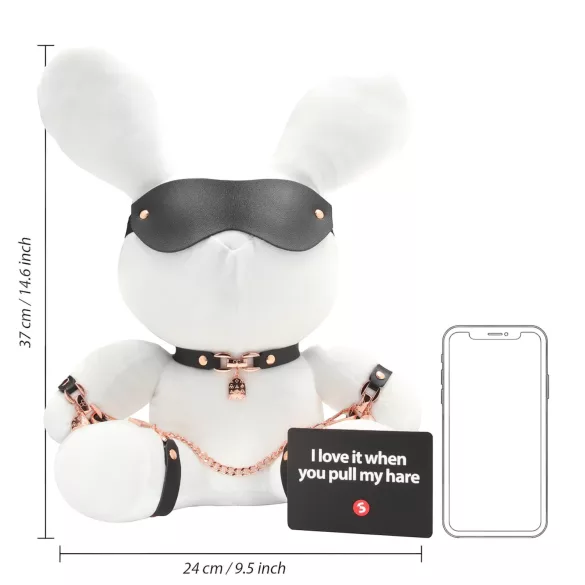Bondage Rabbit - BDSM triušis - balta spalva
