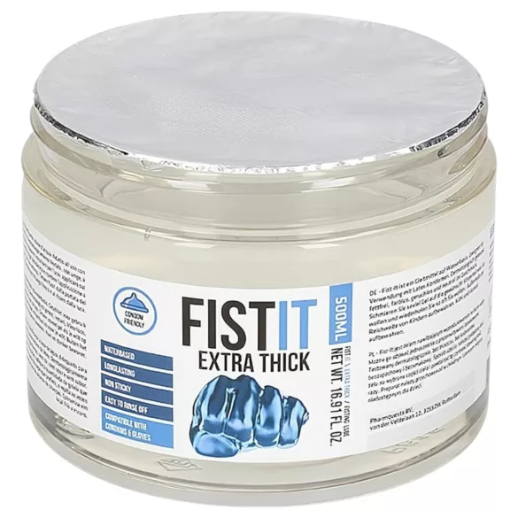 Fist It - ypač tirštas vandens pagrindo fistingui skirtas lubrikantas - 500 ml