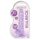 RealRock - permatomas realistiškas dildo - violetinis - 17 cm