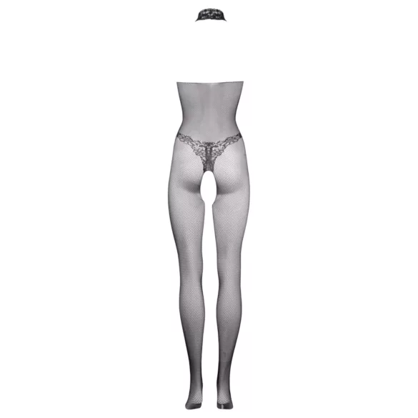 Le Désir - nėriniuotas tinklinis bodis - juodas - S-XL