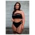 Le Désir Plus Size - 3 dalių apatinio trikotažo komplektas - juodas (XL-4XL)