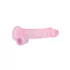 RealRock - permatomas realistiškas dildo - rožinis - 19 cm