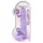 RealRock - permatomas realistiškas dildo - violetinis - 22 cm