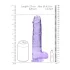 RealRock - permatomas realistiškas dildo - violetinis - 22 cm