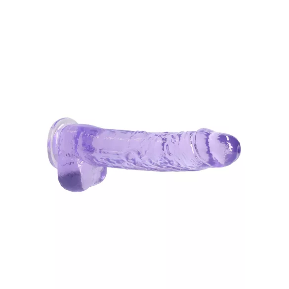 RealRock - permatomas realistiškas dildo - violetinis - 22 cm