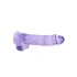 RealRock - permatomas realistiškas dildo - violetinis - 22 cm