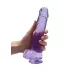 RealRock - permatomas realistiškas dildo - violetinis - 22 cm