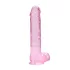 RealRock - permatomas realistiškas dildo - rožinis - 22 cm