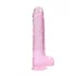 RealRock - permatomas realistiškas dildo - rožinis - 22 cm