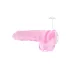 RealRock - permatomas realistiškas dildo - rožinis - 22 cm