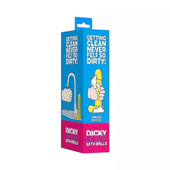 S-Line - Dicky - muilo penisas su sėklidėmis - vanilinis (210 g)