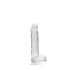 REALROCK - skaidrus tikroviškas dildo - skaidrus (15cm)