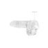 REALROCK - skaidrus tikroviškas dildo - skaidrus (15cm)