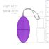 Easytoys - 7 ritmų belaidis vibracinis kiaušinis (violetinis)