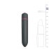 Easytoys Bullet – atsparus vandeniui masažuoklis (juodas)