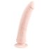 Easytoys - siurbtuku silikoninis dildo (21 cm) - natūralus.