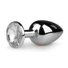Easytoys - metalinis analinis kaištis - sidabrinis baltas