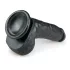 Easytoys - dildo su siurbtuku ir sėklidėmis - 20 cm - juodas