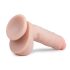 Easytoys - dildo su sėklidėmis ir siurbtuku - 22,5 cm - kūno spalvos