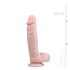 Easytoys - dildo su sėklidėmis ir siurbtuku - 22,5 cm - kūno spalvos