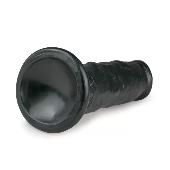 Easytoys - dildo su siurbtuku - realistiškas - juodas - 15,5 cm