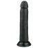 Easytoys - juodos spalvos tikroviškas dildo su siurbtuku (20,5 cm)