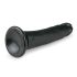 Easytoys - juodos spalvos tikroviškas dildo su siurbtuku (20,5 cm)