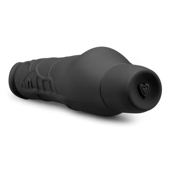 Easytoys Power Vibe - vibruojantis silikoninis dildo - juodas