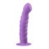 Easytoys - dildo su bangelėmis ir siurbtuku - violetinis