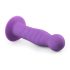 Easytoys - dildo su bangelėmis ir siurbtuku - violetinis