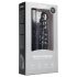 Easytoys Flogger - botagė ir silikoninis dildo viename (juodas)