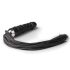 Easytoys Flogger - botagė ir silikoninis dildo viename (juodas)