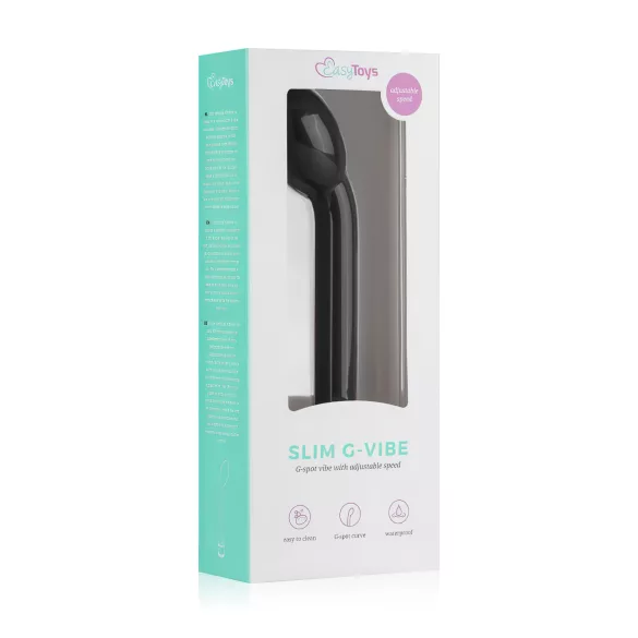 Easytoys - G taško vibratorius - plonas - juodas
