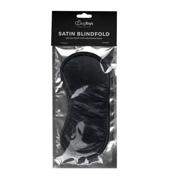Easytoys - satino akių kaukė - juoda