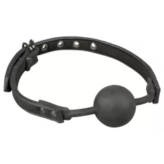   EasyToys - silikoninis burnos kamštis su kamuoliuku (juodas)