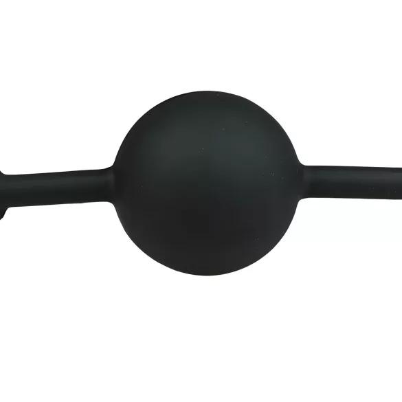 Easytoys - burnos kaištis su silikoniniu kamuoliuku - juodas