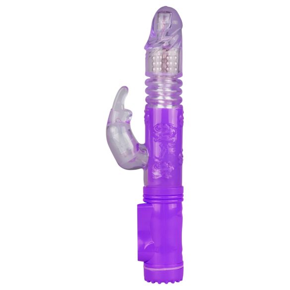 Easytoys Bunny - triušio ausų vibratorius - sukinėjasi, stūmuoja - violetinis