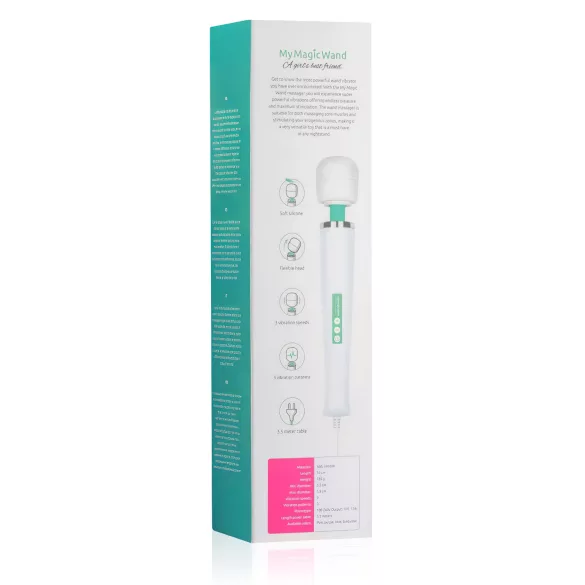 MyMagicWand - galingas masažo vibratorius - baltas, turkio