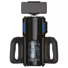   LETEN SM 500 - masturbatorius su judančia galva ir telefono laikikliu - juodas