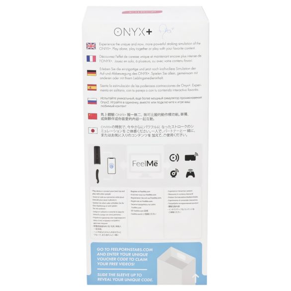 Kiiroo Onyx+ Asa Akira Experience - interaktyvus masturbatorius - juodas