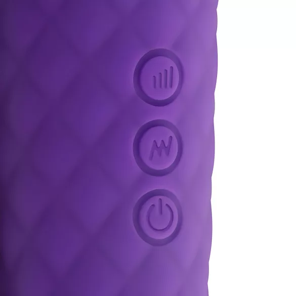 EasyToys - mini wand masažuoklis vibratorius - įkraunamas - violetinis