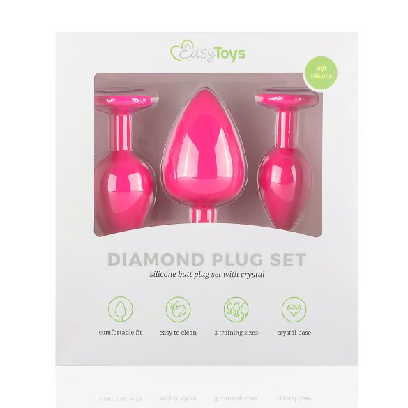 Easytoys Diamond - analinių kaiščių rinkinys - rožinis