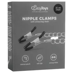   EasyToys - krūtinės spenelių segtukai su grandinėle - 2 vnt