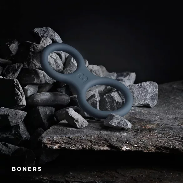 Boners Classic - penio ir sėklidžių žiedas - pilkas