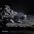 Boners Get Rock Hard - penio žiedas ir sėklidžių tempiklis - pilkas