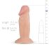 Realistiškas dildo - 11,5 cm (natūralus)
