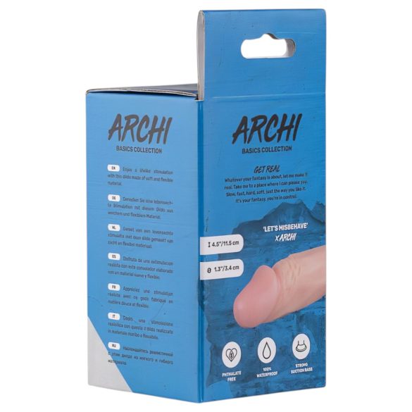 Real Fantasy Archi - realistiškas dildo - 11,5 cm - kūno spalvos
