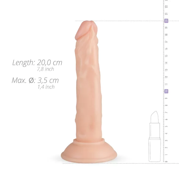 Real Fantasy Blane - realistiškas dildo - 20 cm - kūno spalvos