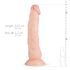 Realistiškas dildo - 23cm (natūralus)